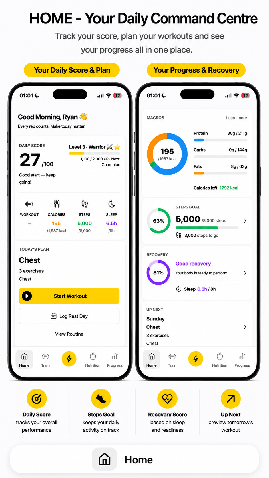 Home screen preview